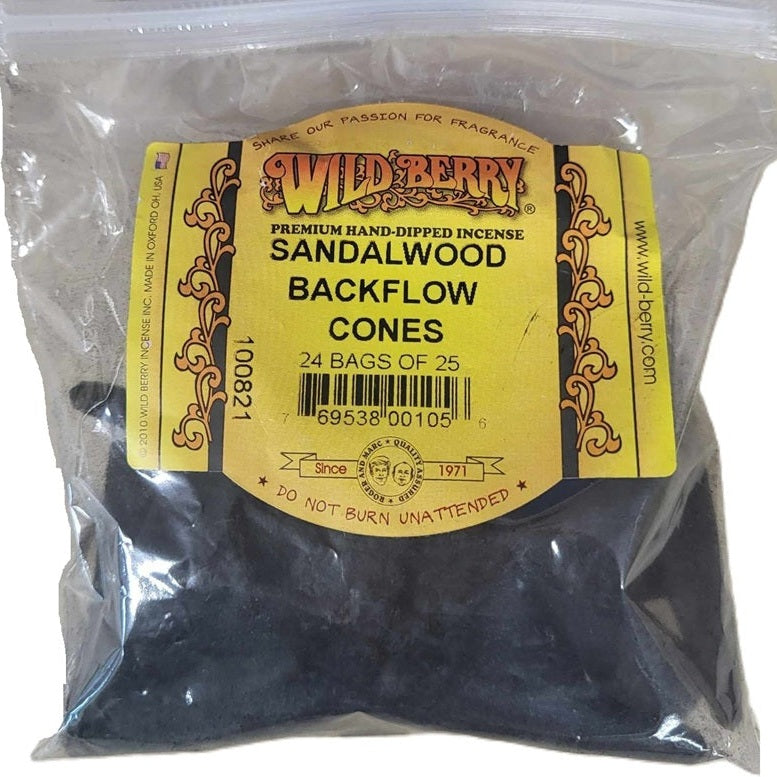 Sandalwood Wild Berry Incense Backflow Cones