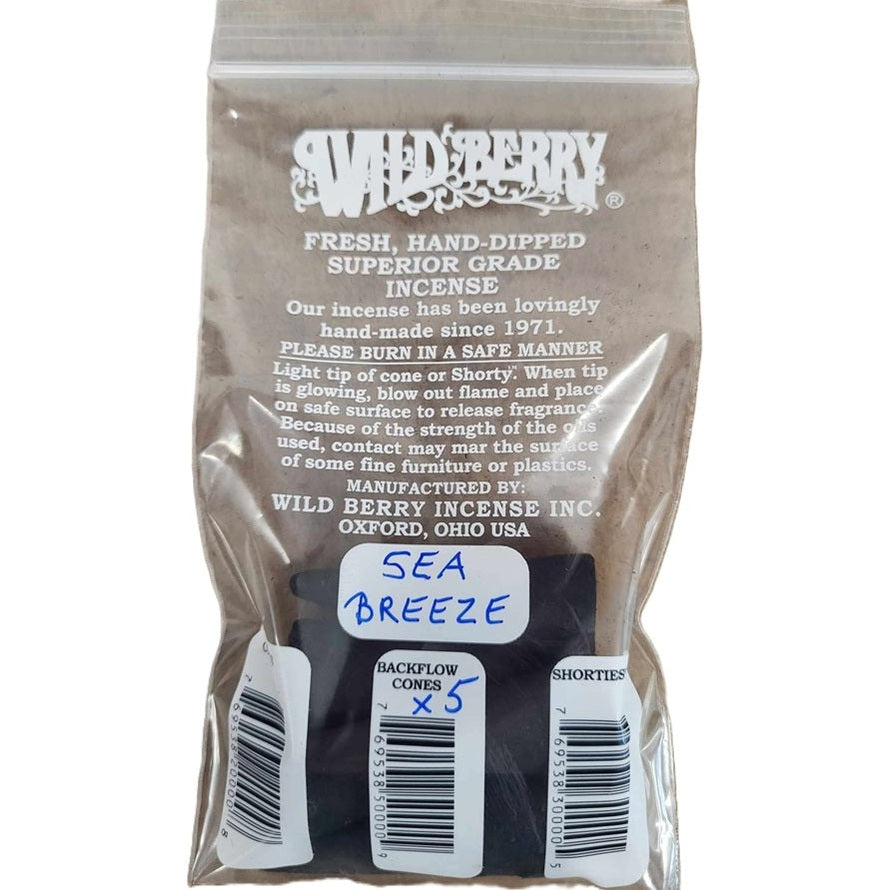 Sea Breeze Wild Berry Incense Backflow Cones