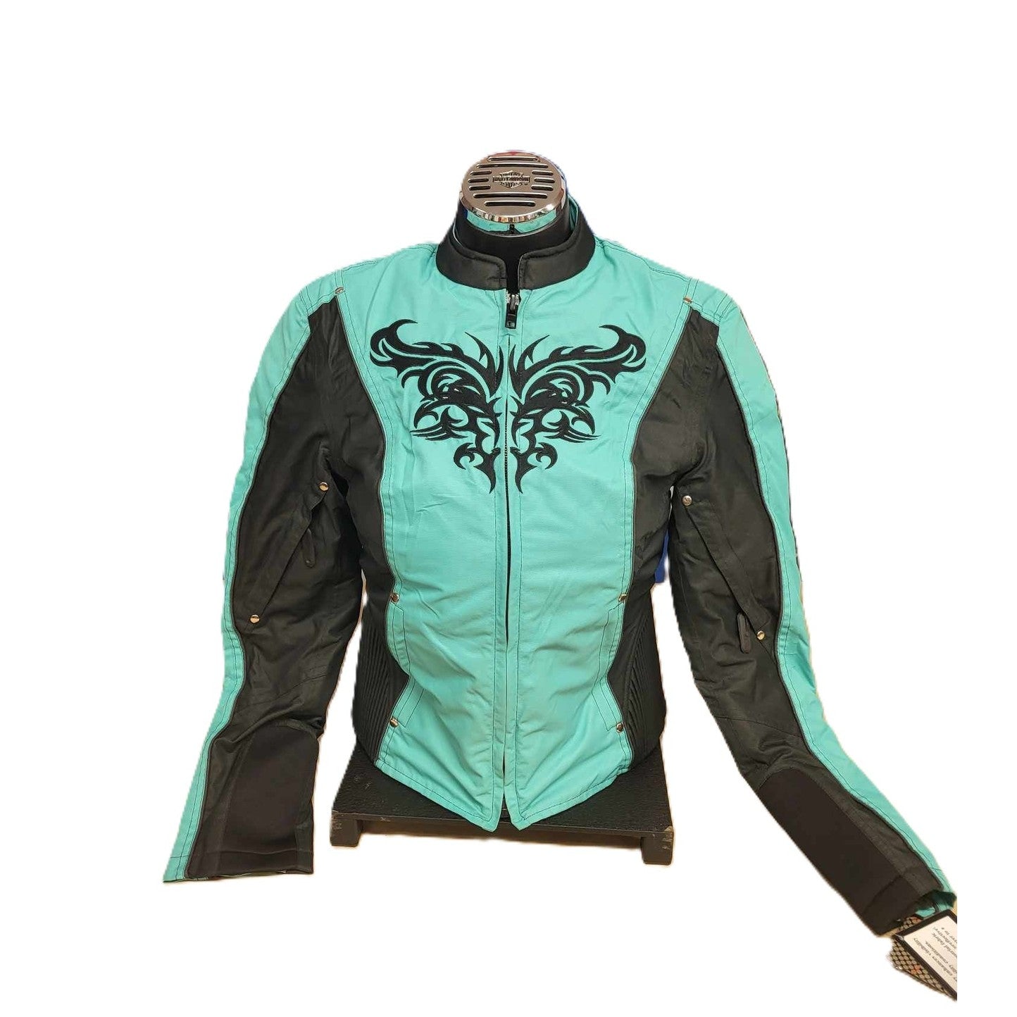 NexGen Ladies Textile Tourqois Motorcycle Biker Jacket XS