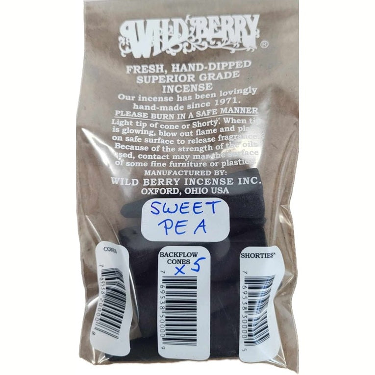 Sweet Pea Wild Berry Incense Backflow Cones
