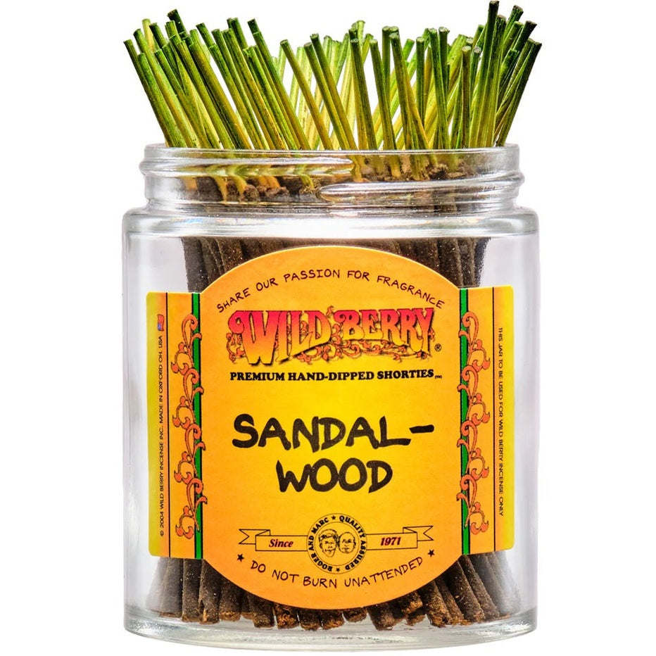 Sandalwood scent Wild Berry "Shortie" incense 4" sticks