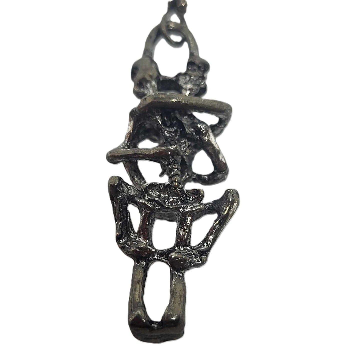 Hyde Creek Finery Screwing Skeletons Pendant/Zipper Pull front view