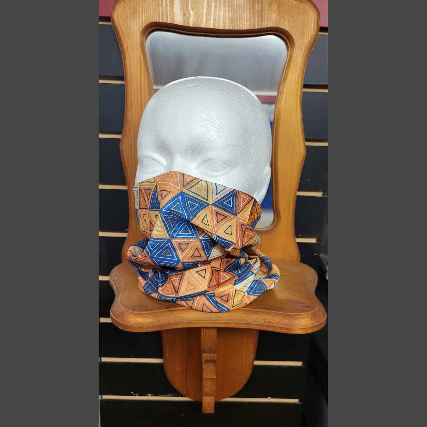 Seemless Neck Tube-Orange triangles