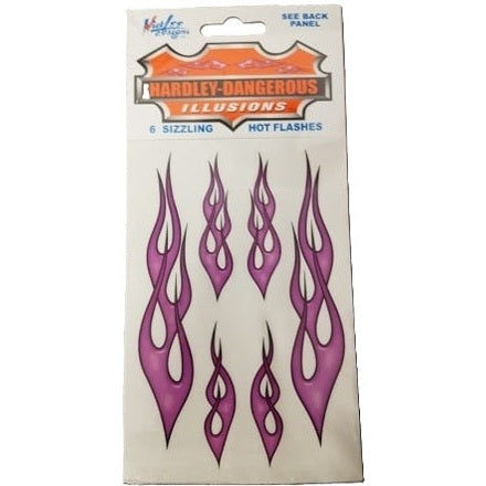 picture of sizzling hot flashes purple decals