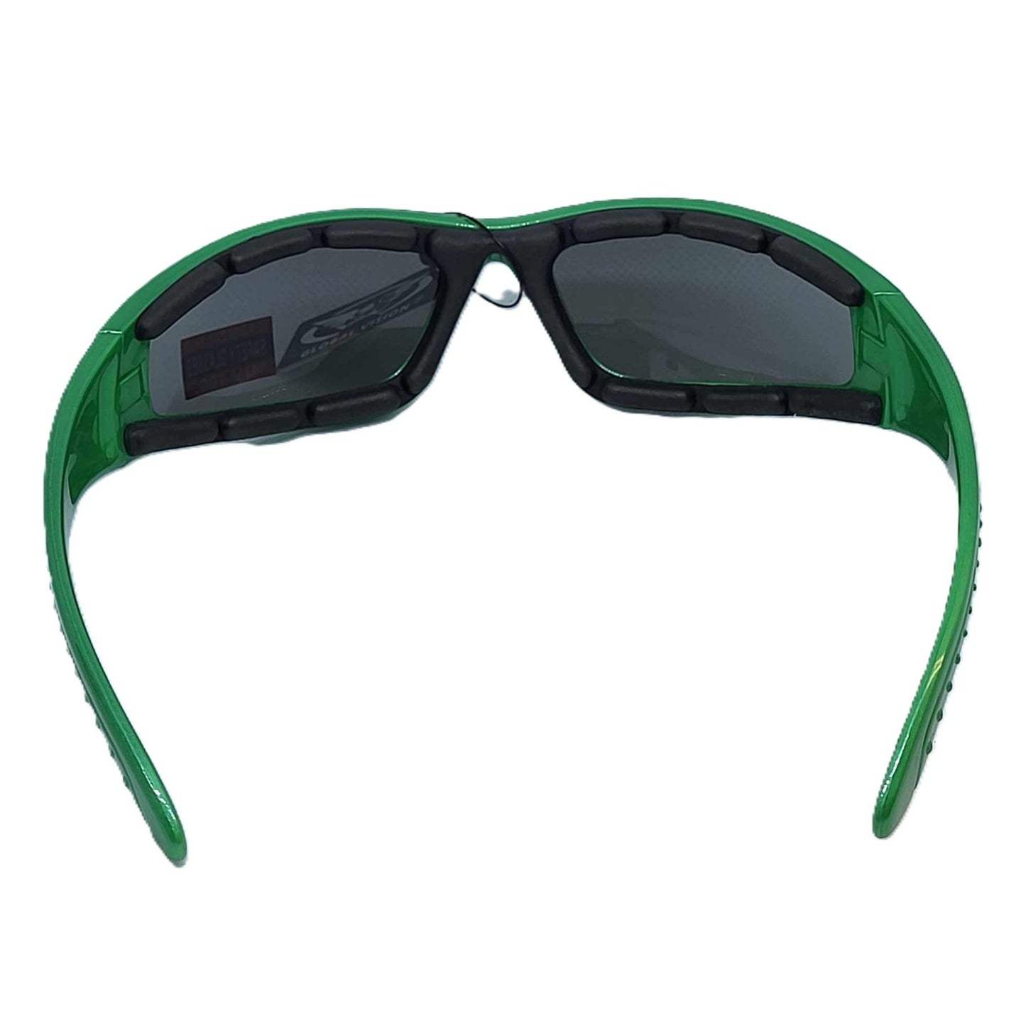 Global Vision Triumphant Green motorcycle glasses-back
