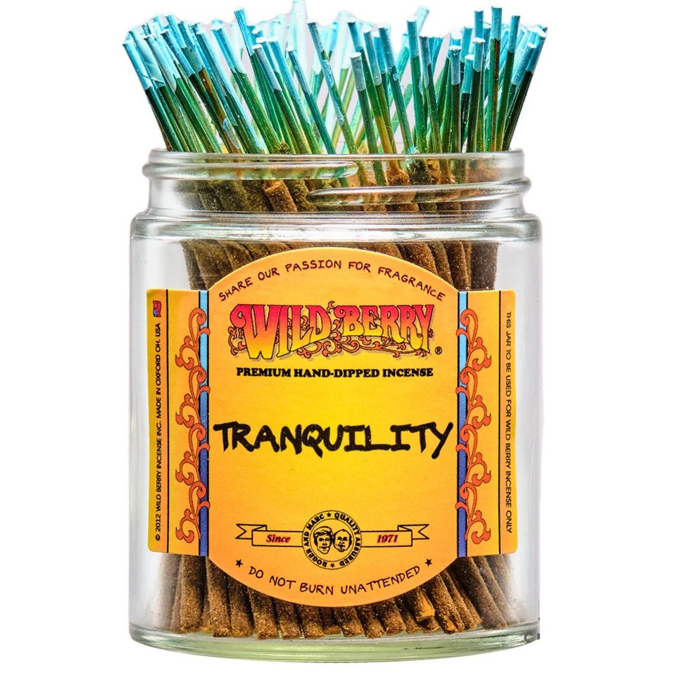 Tranquility scent Wild Berry "Shortie" incense 4" sticks
