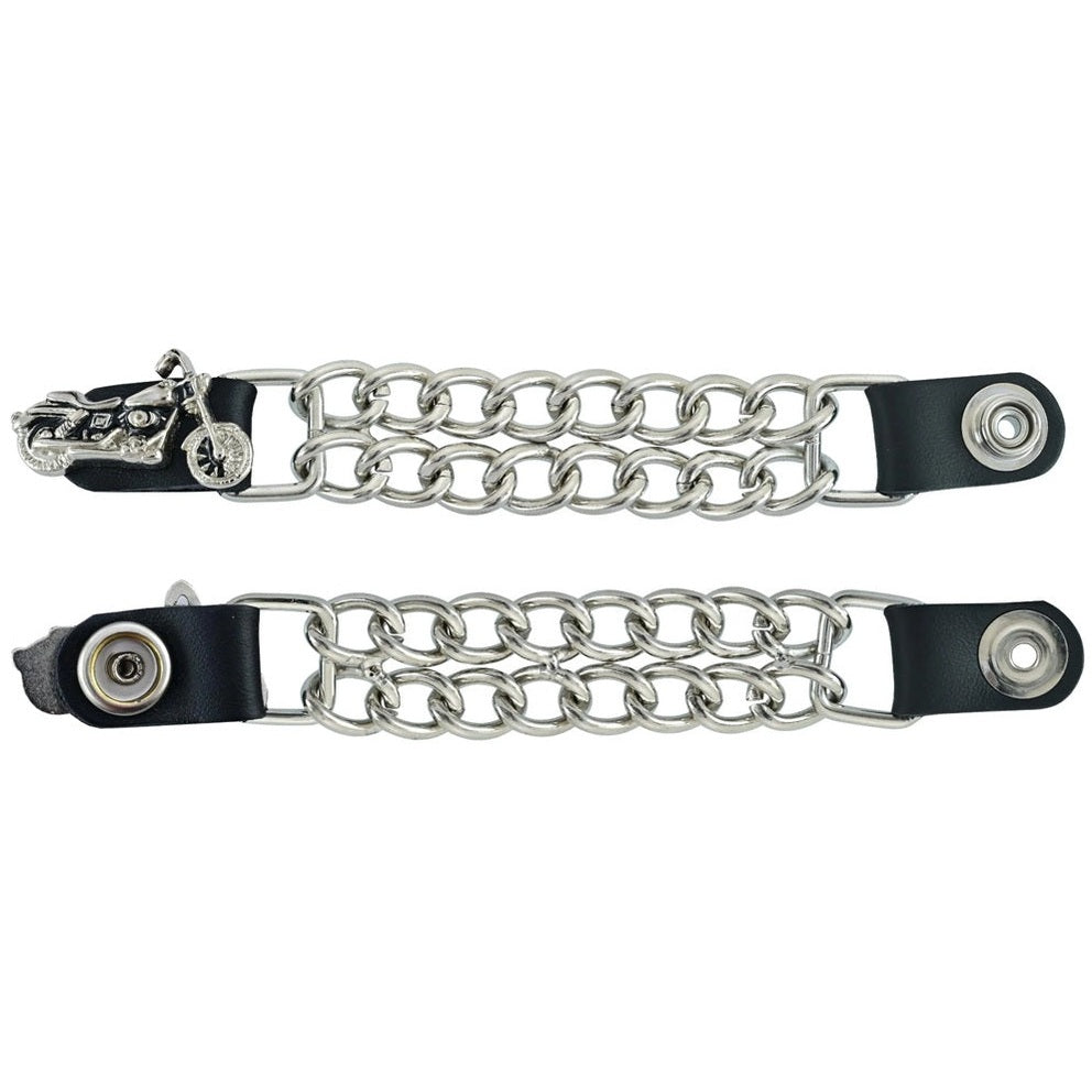 Motorcycle vest extenders