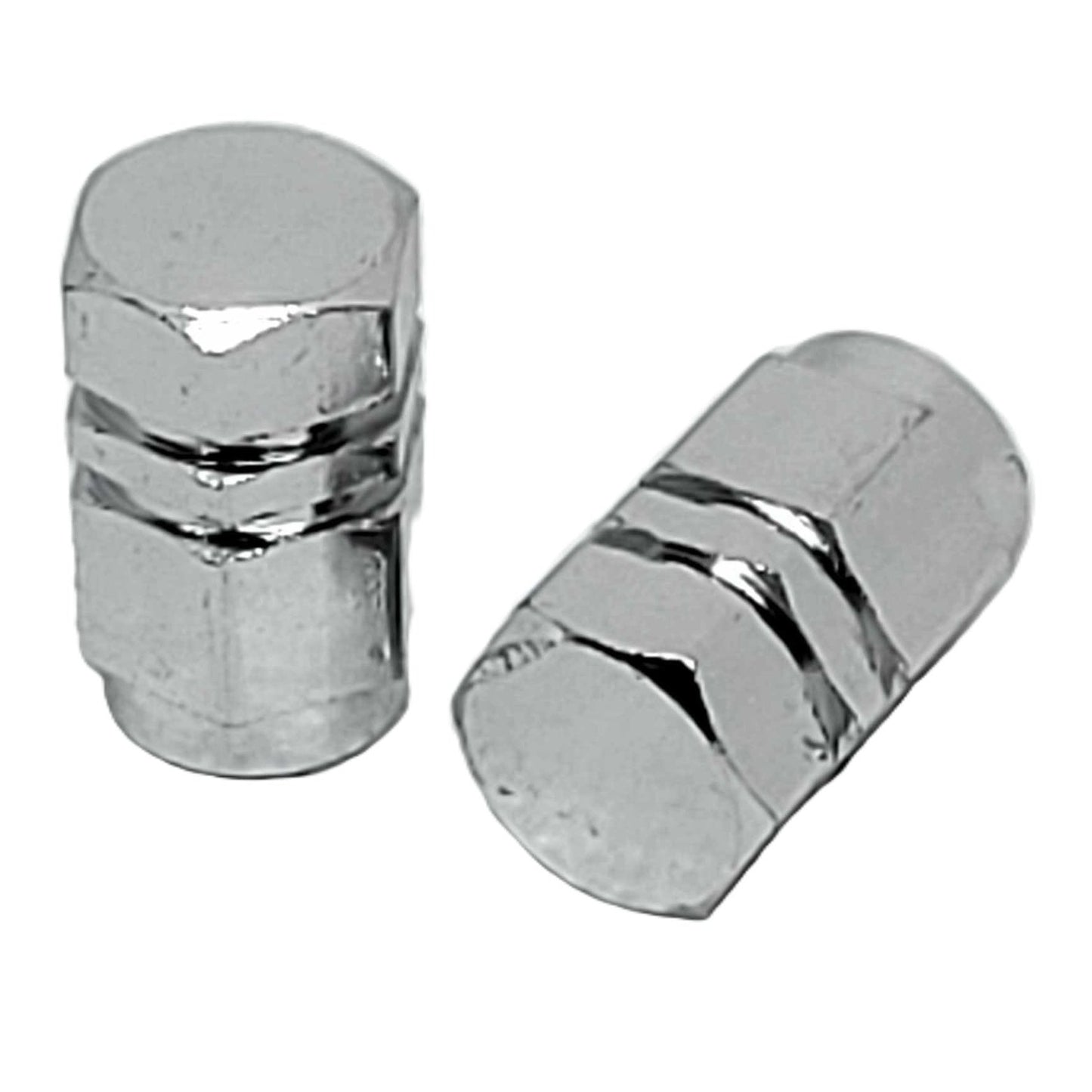 Aluminum Motorcycle Tire Valve Stem Caps-Chrome Pistons