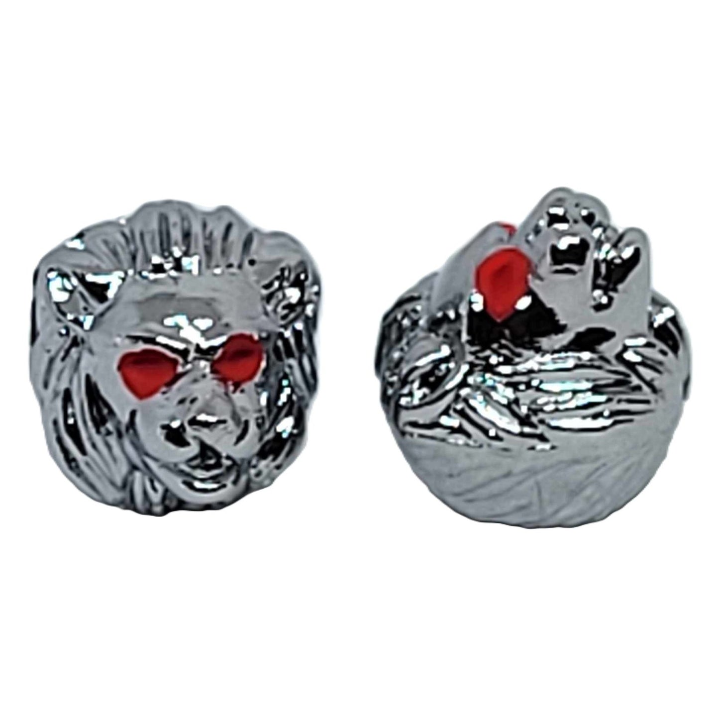 Aluminum Motorcycle Tire Valve Stem Caps-Lion Heads