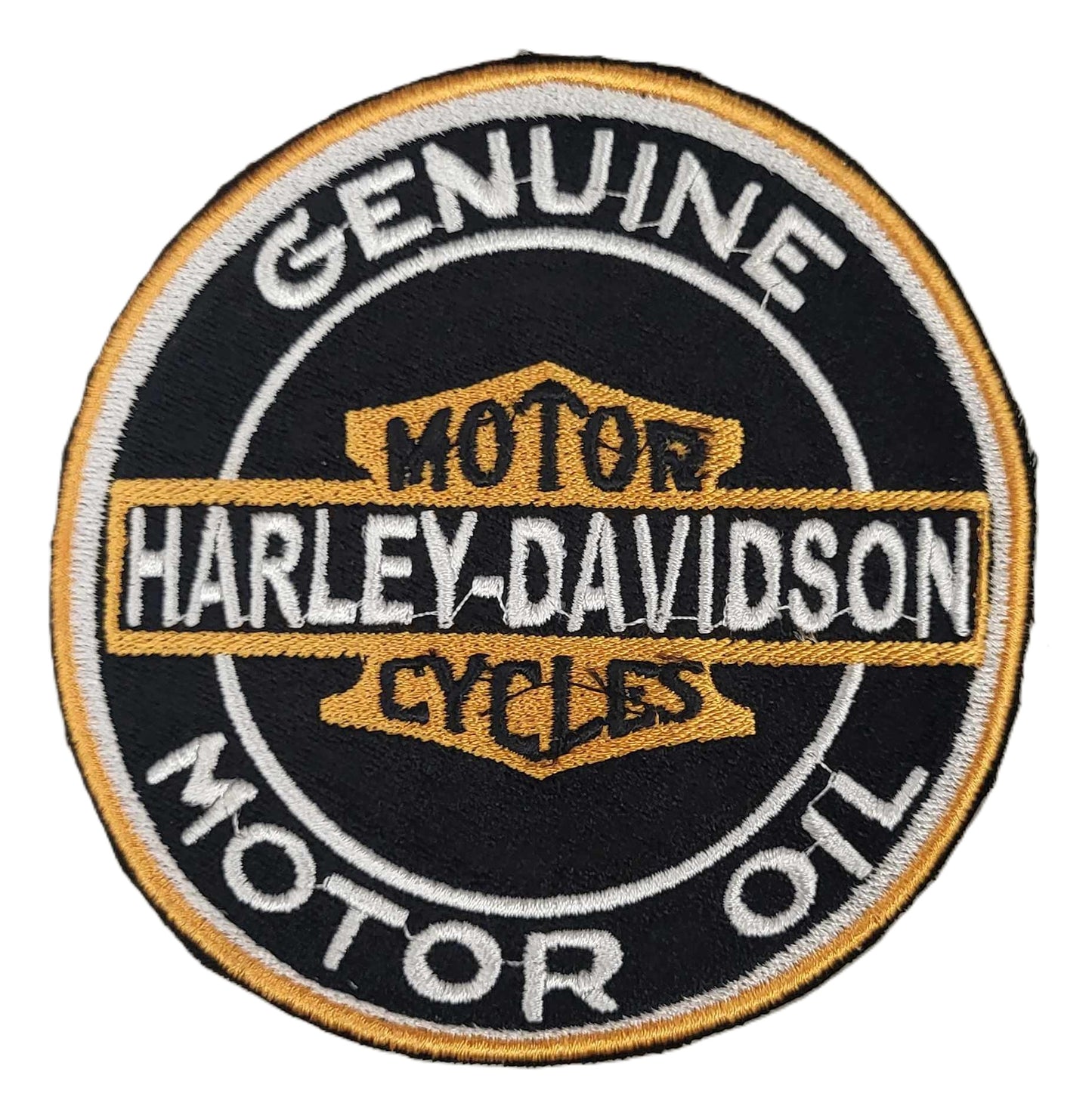 Harley Davidson genuine motor oil embroidered patch