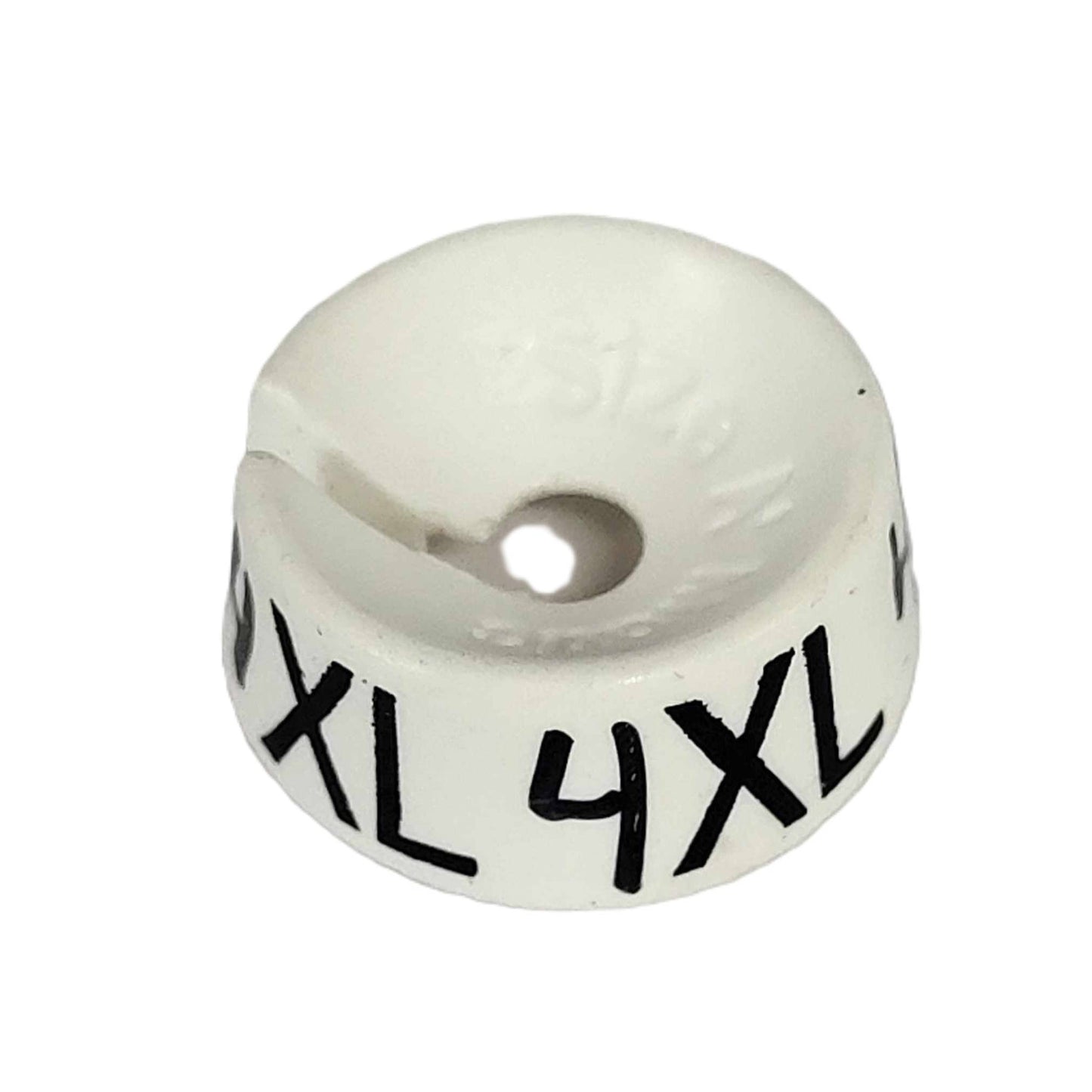 closeup of hanger size marker 4XL