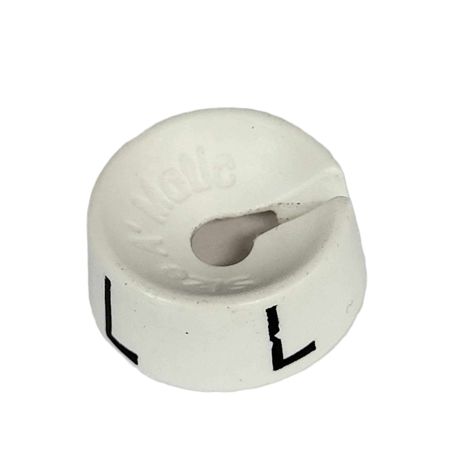 closeup of Large hanger sizer white