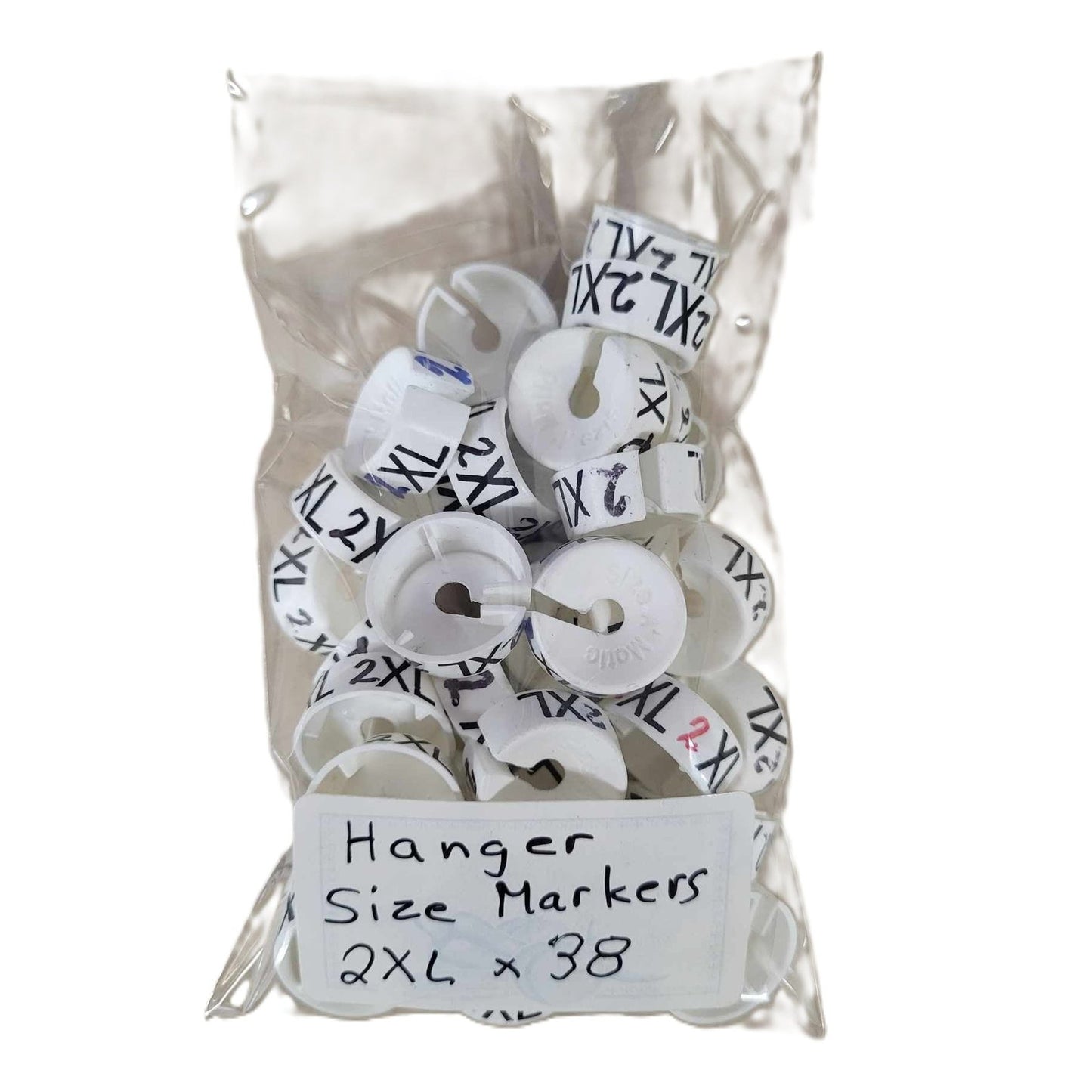 bag of hanger size markers 38x2XL