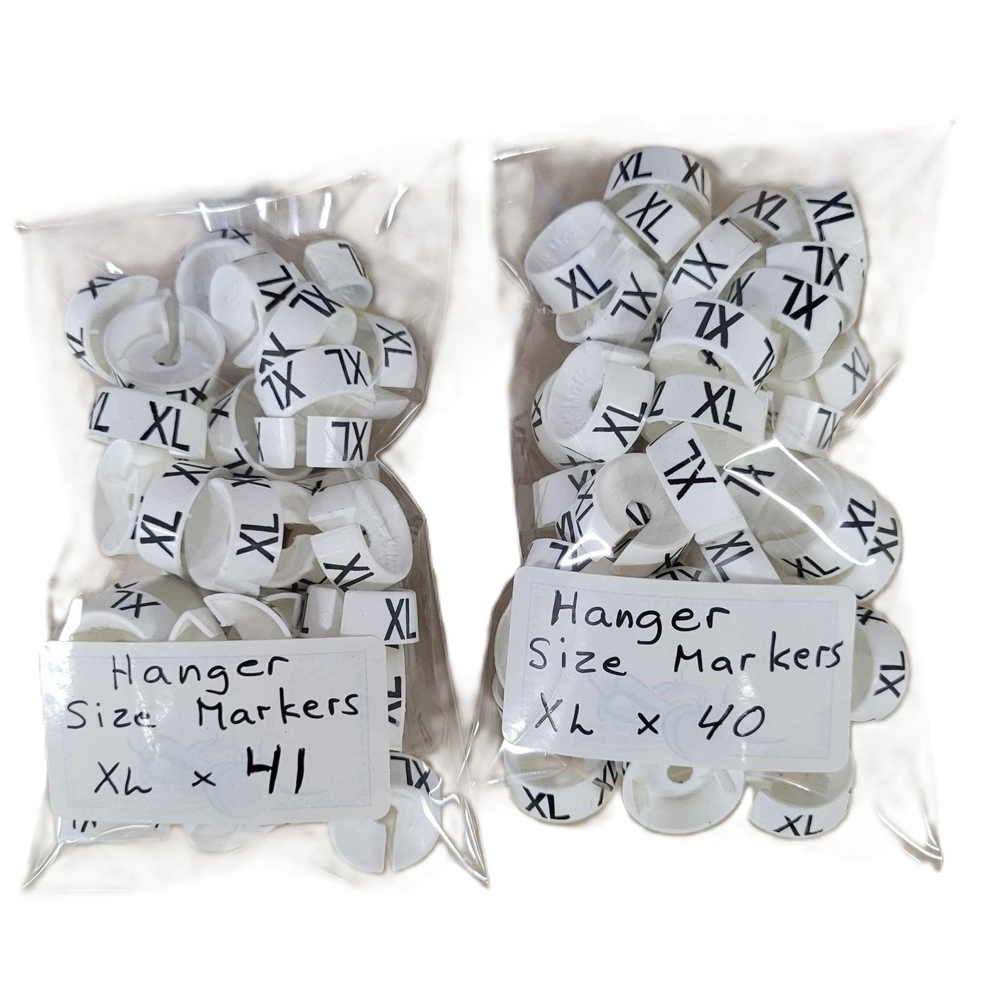 2 bags of hanger size markers 81xXL