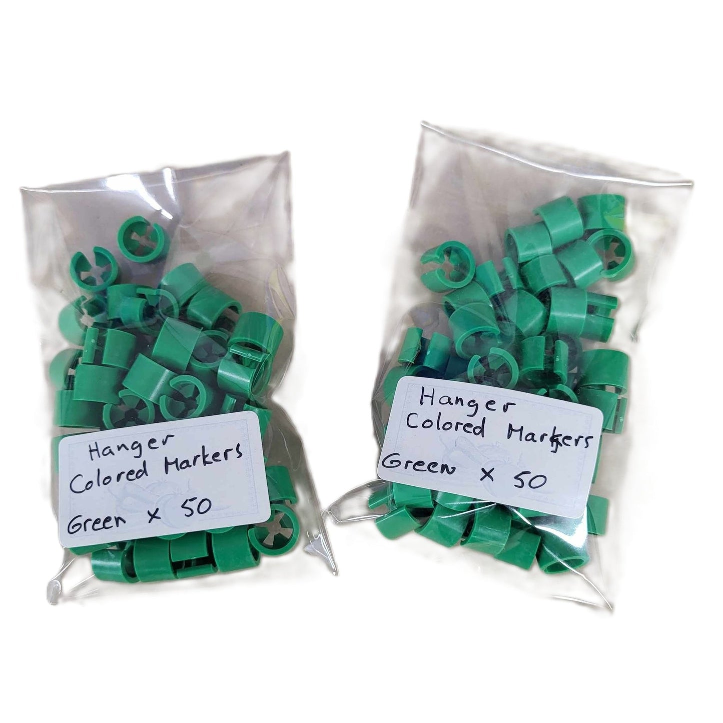 2 bags of green hanger size markers x50