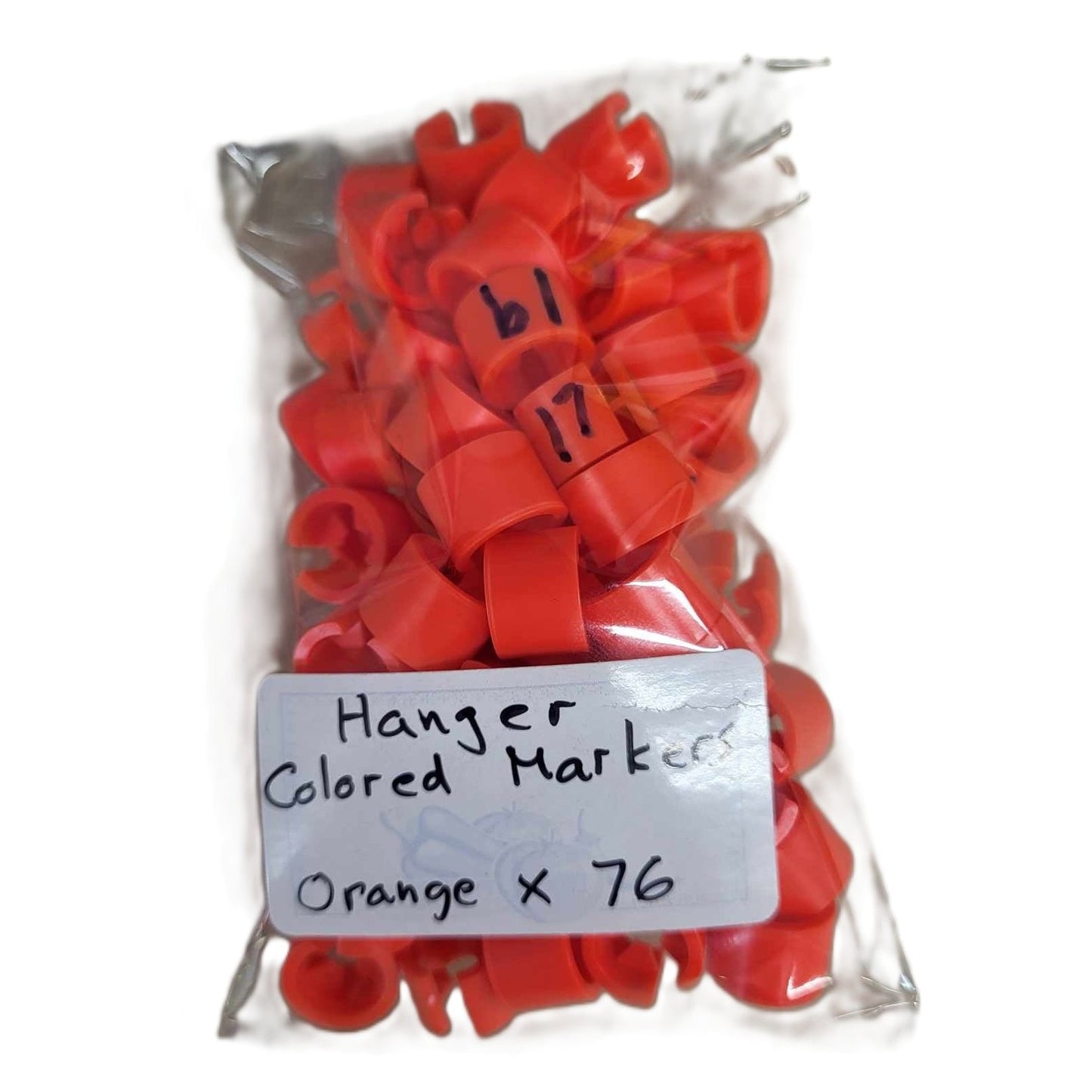 bag of hanger size markers 76xorange