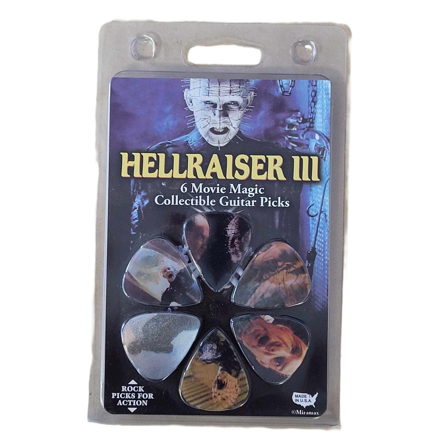 Hellraiser III 6 movie magic collectible guitar picks