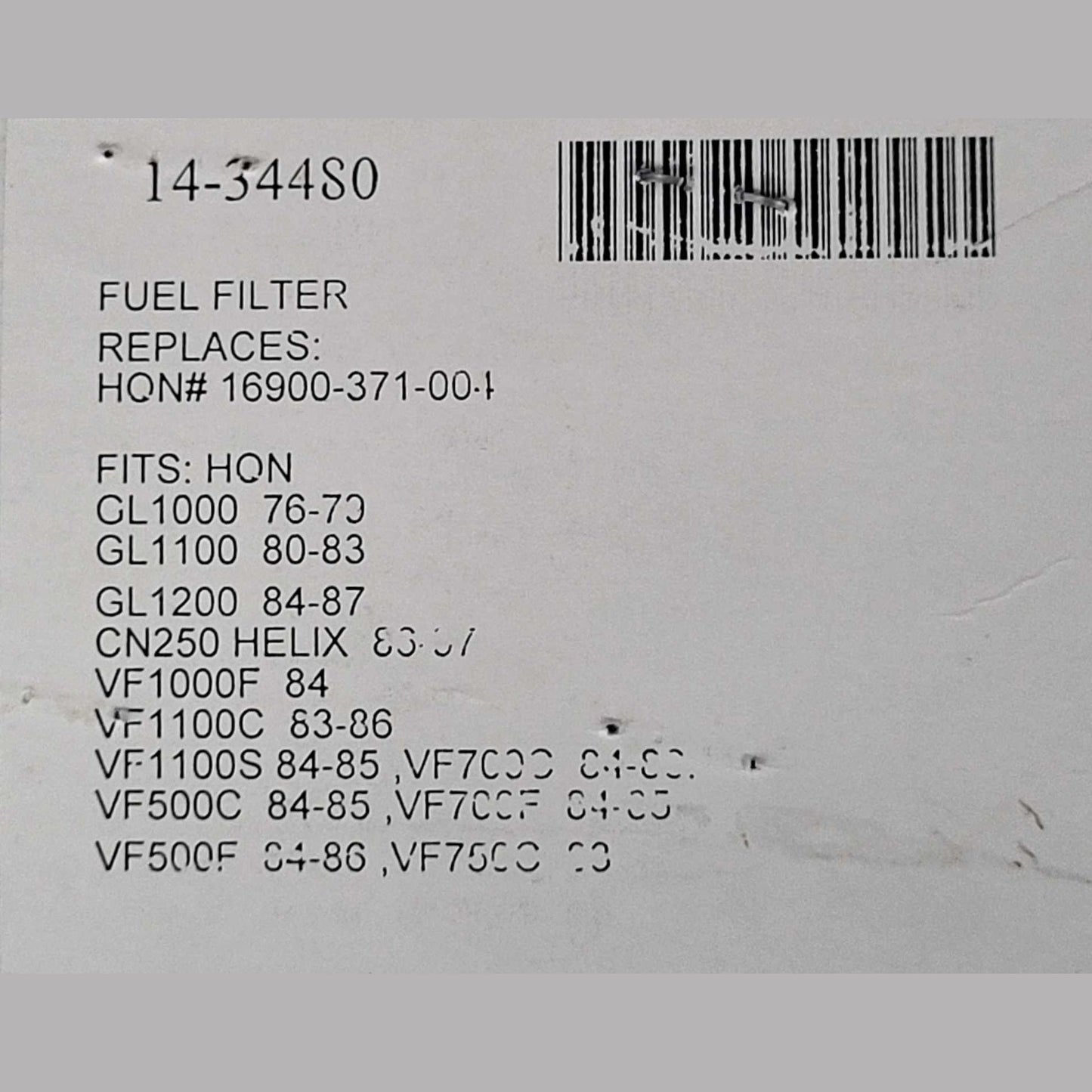 in line fuel filter 14-34480 information sheet