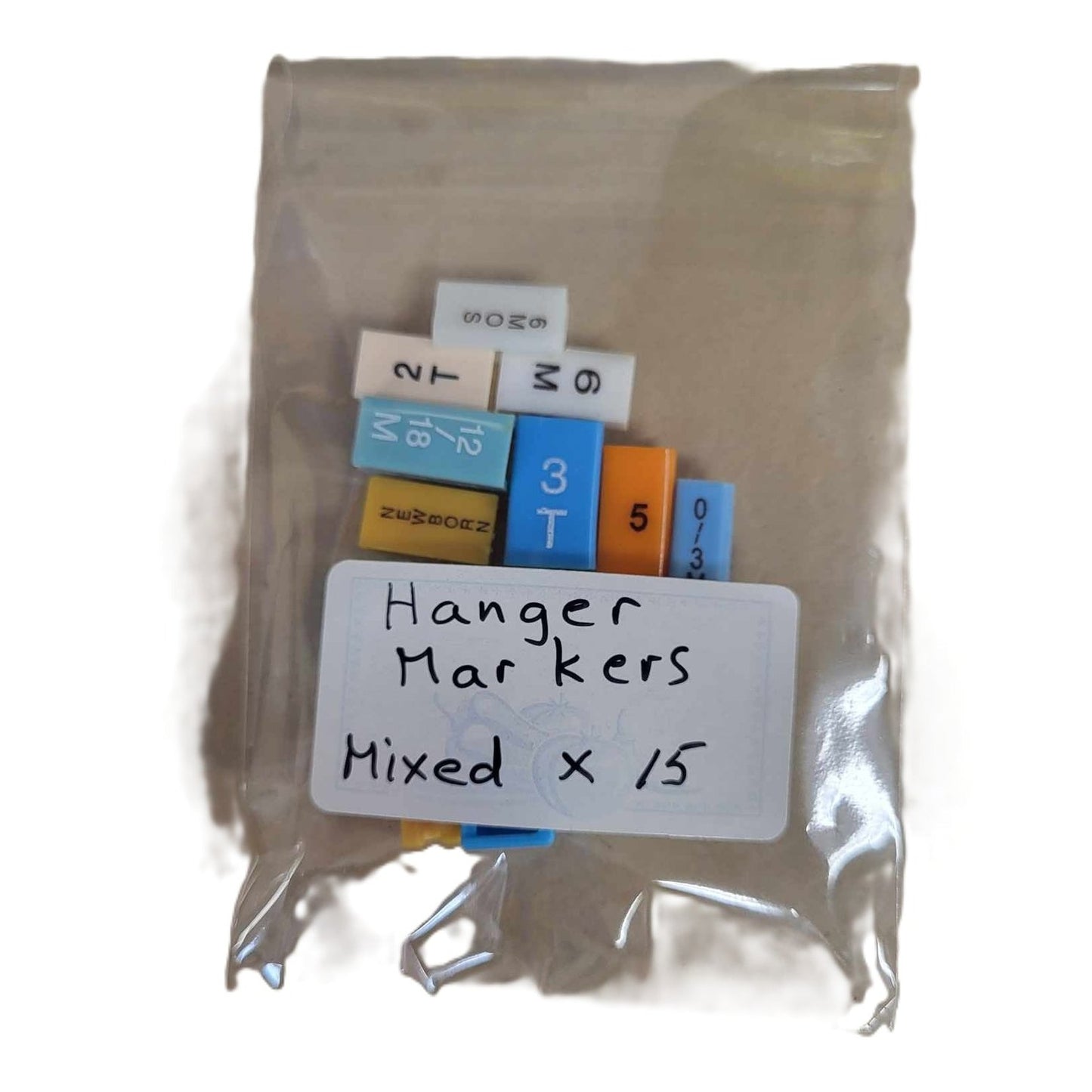 bag of mixed child hanger size markers x15