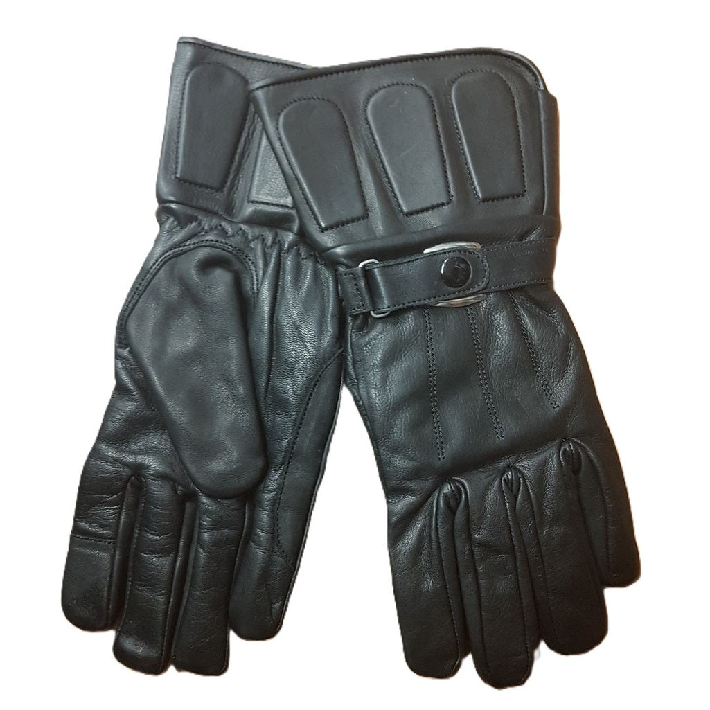 Daytona Classics 100% Leather Short Gauntlet Motorycle Gloves Men's Small