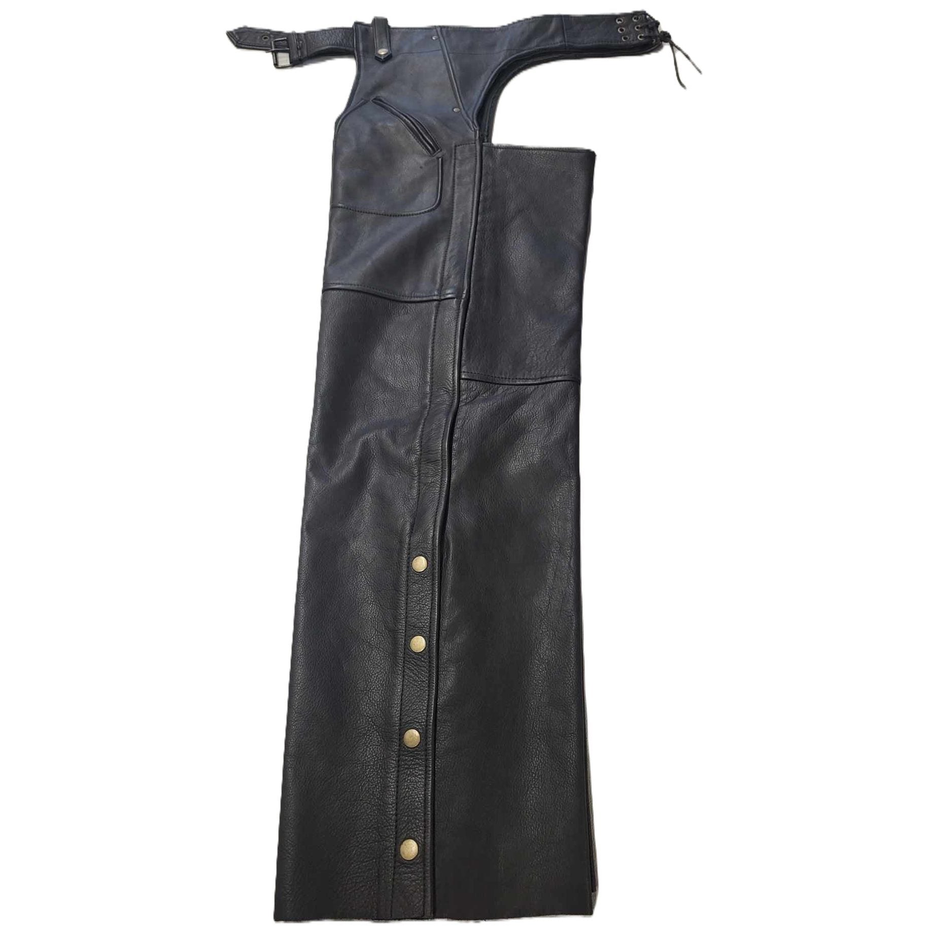 Unisex Pig Skin Motorcycle Biker Chaps