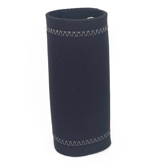 Hair Glove 4" Black Neoprene w/Grey Stitching Hair Glove Wrap Extra Wide