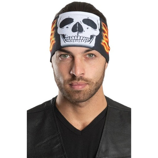 Hair Glove Burning Skull Ez Bandz Headband Unisex