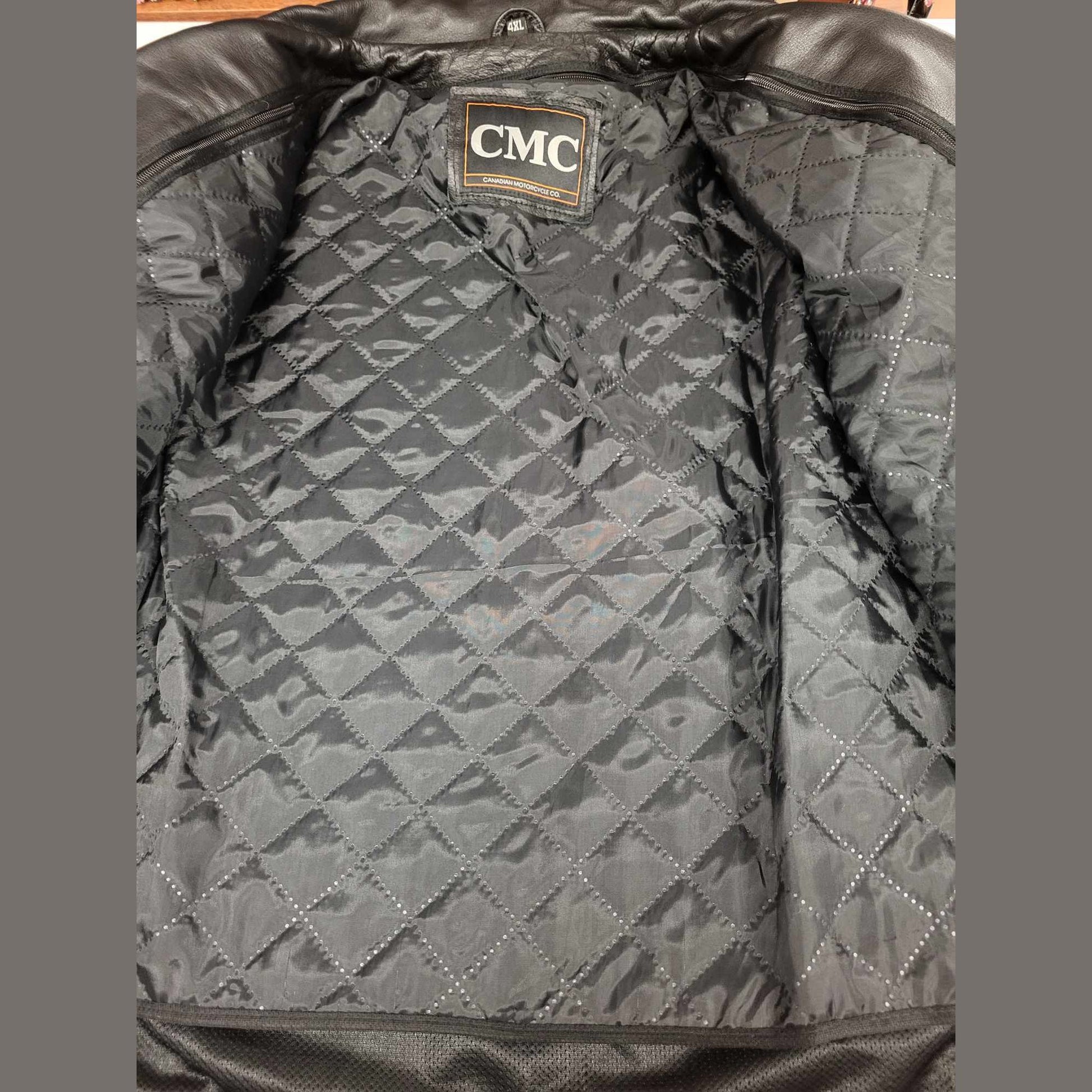 CMC Men's Motorcycle Leather Jacket-Classic