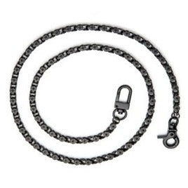 Hair Glove Stainless Steel 28" Black Matte Box Bike Biker Goth Wallet Chain
