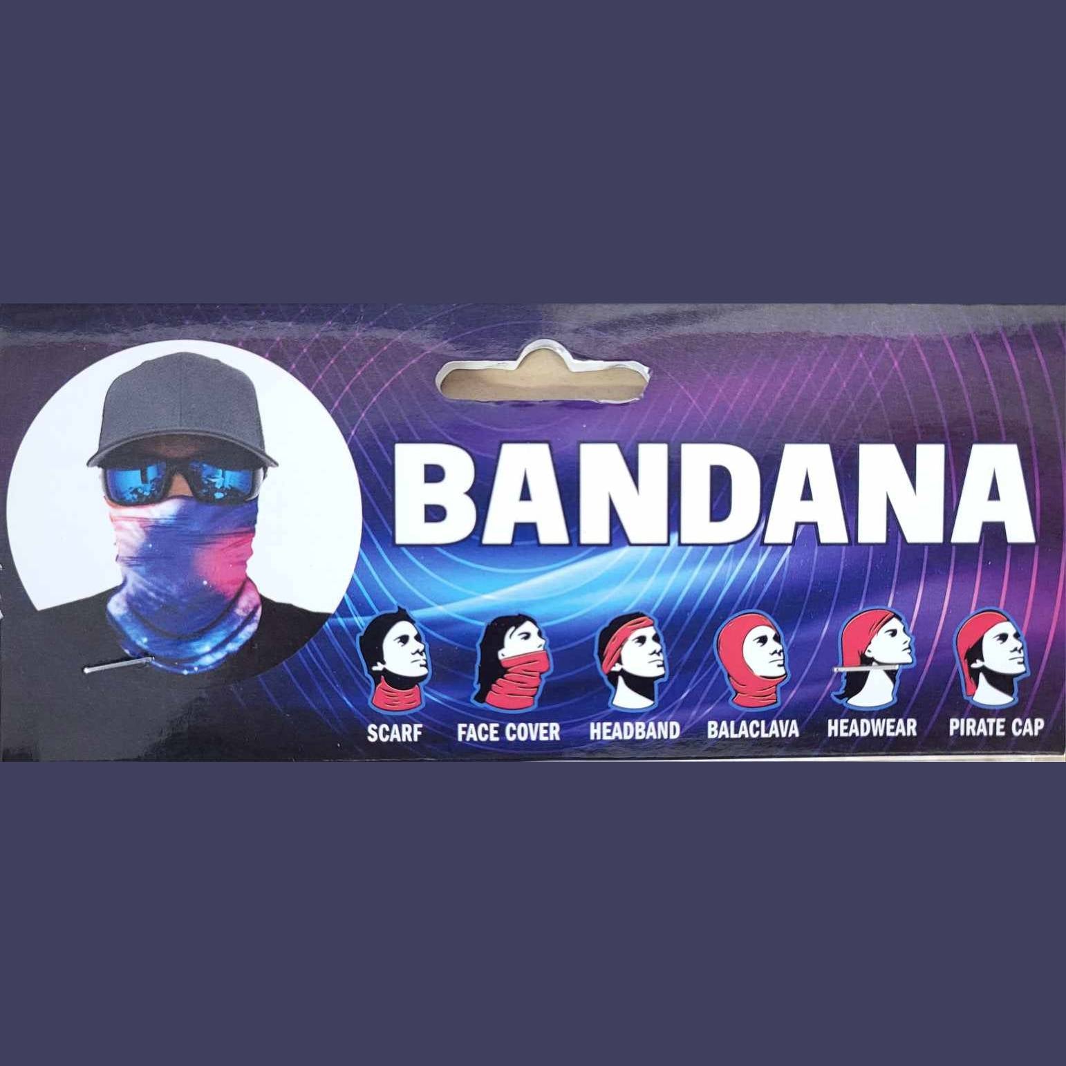 Bandana with ear loops info card