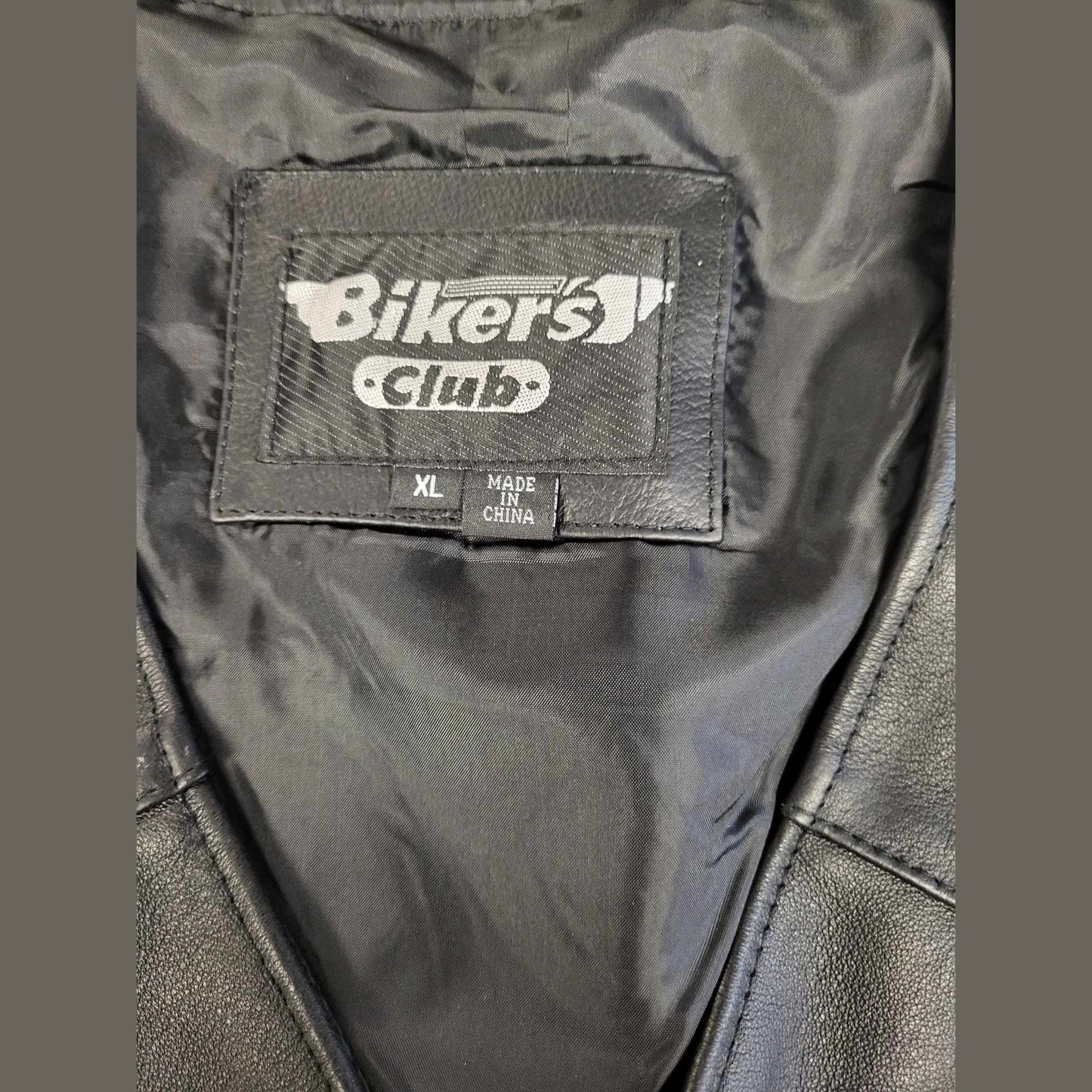 Biker's Club Ladies Plain Motorcycle Vest inside label