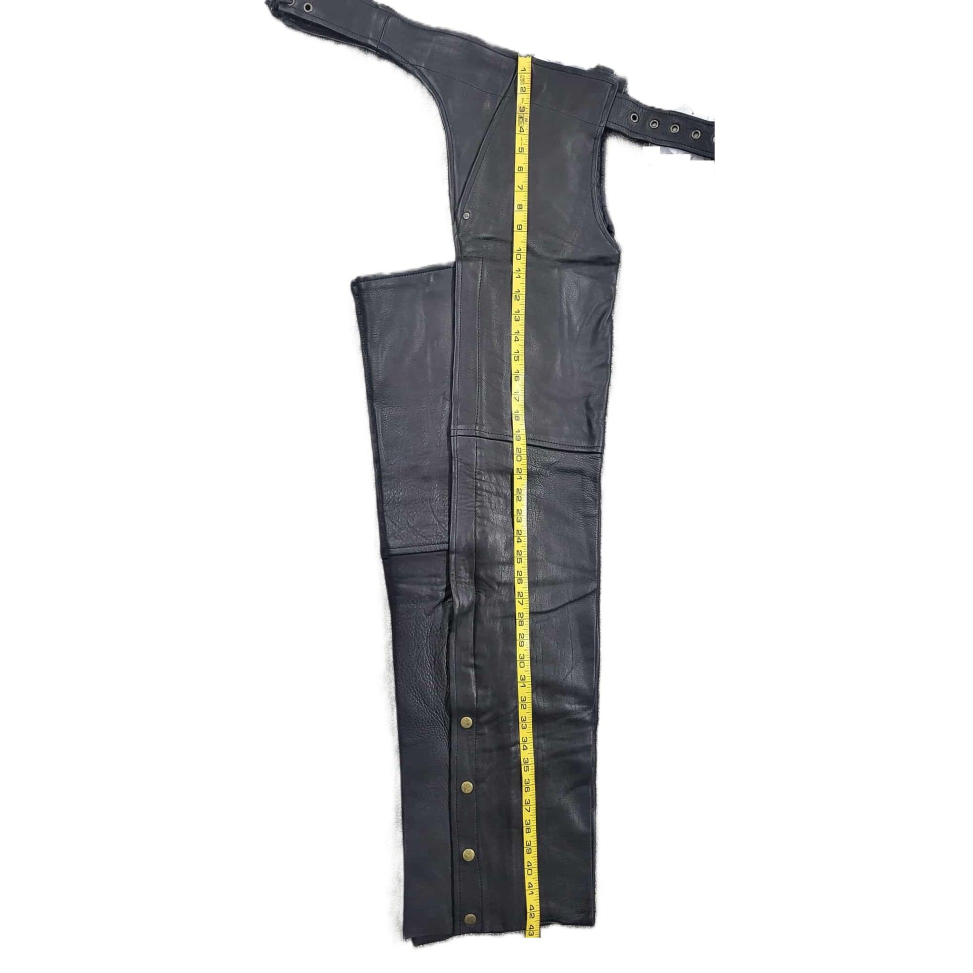 Biker's Club Unisex Leather Motorcycle Biker Chaps XL-pic5
