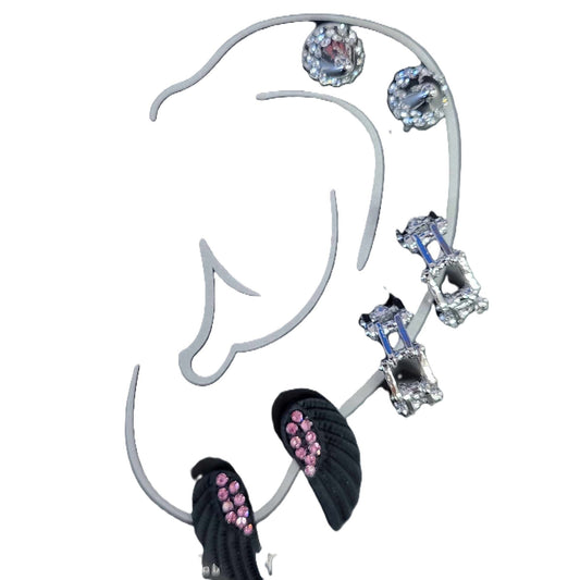 Hair Glove Stud Earring Sets