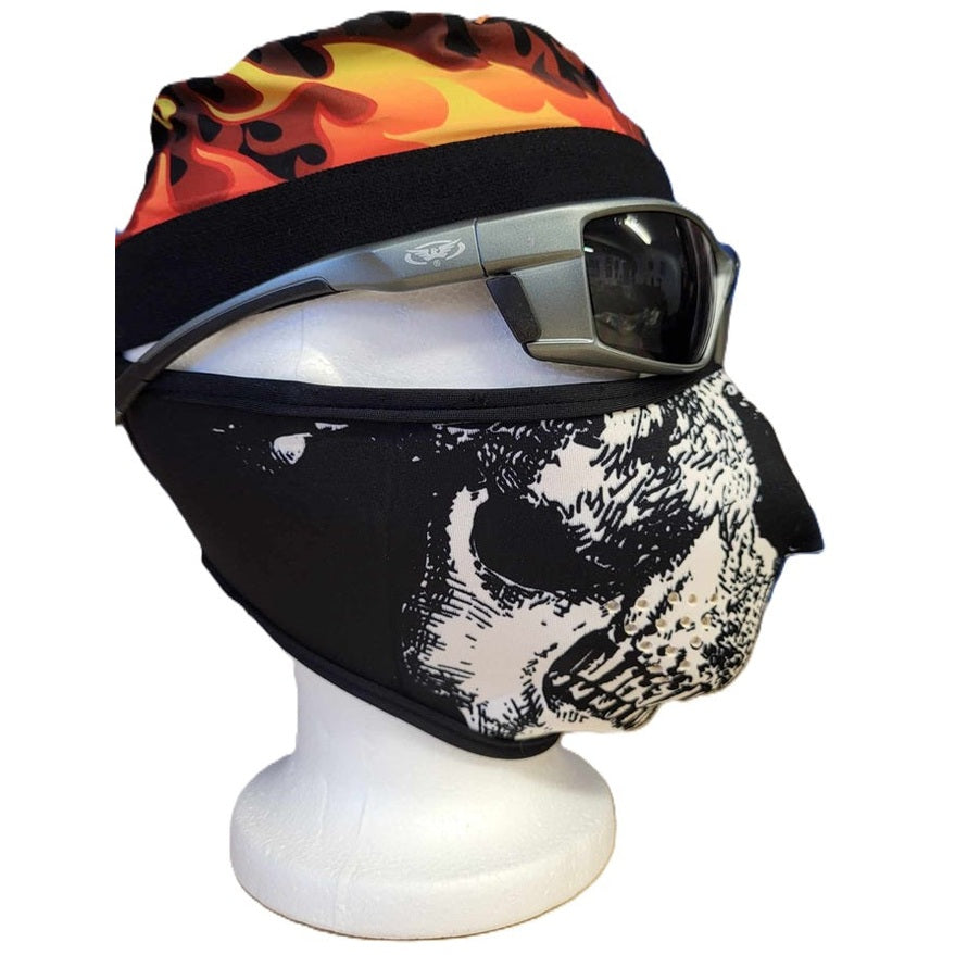 Face Mask-Skull side view