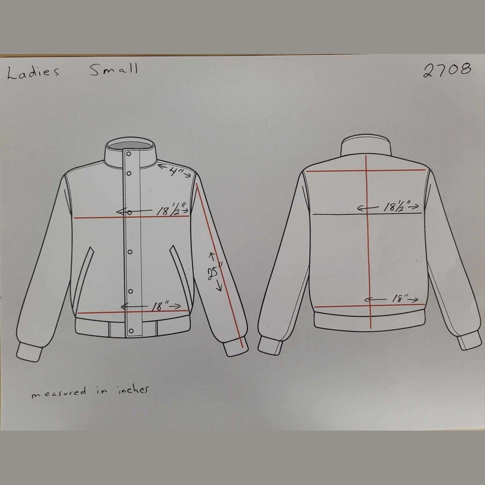 Essex Denim size chart-S