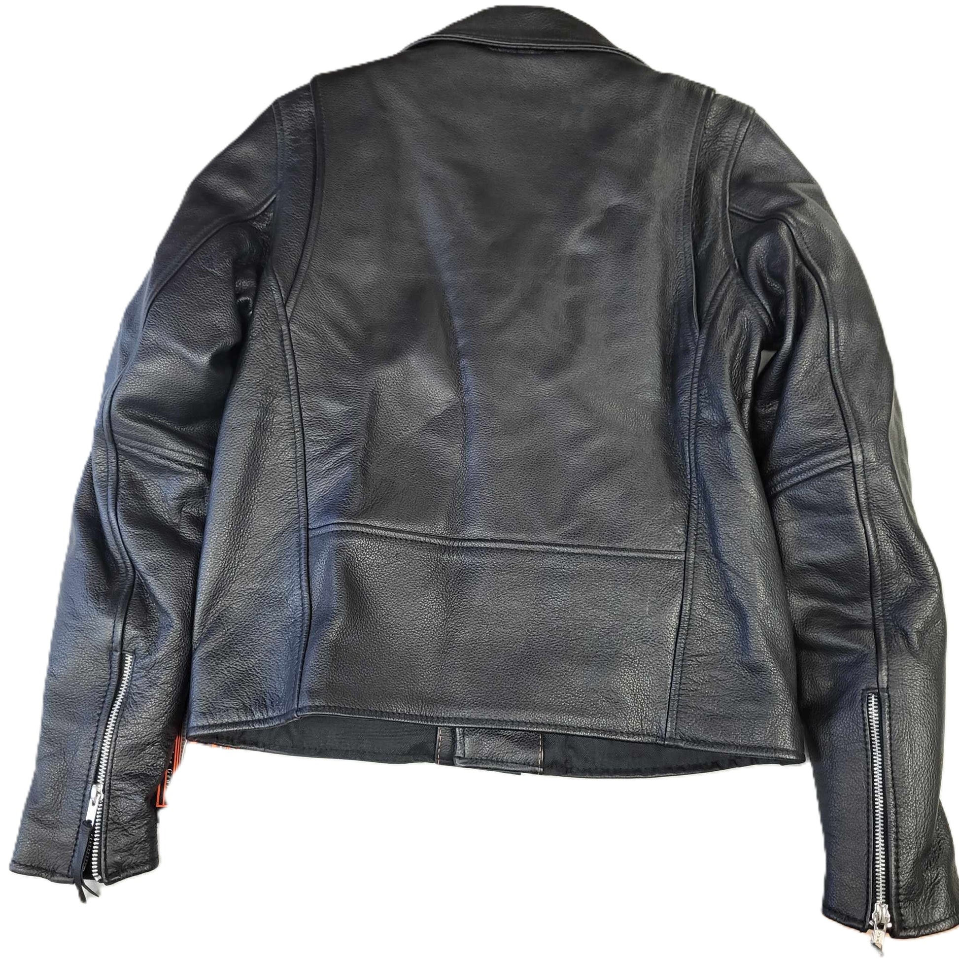 FMC ladies Rock Star Classic Leather Jacket-back