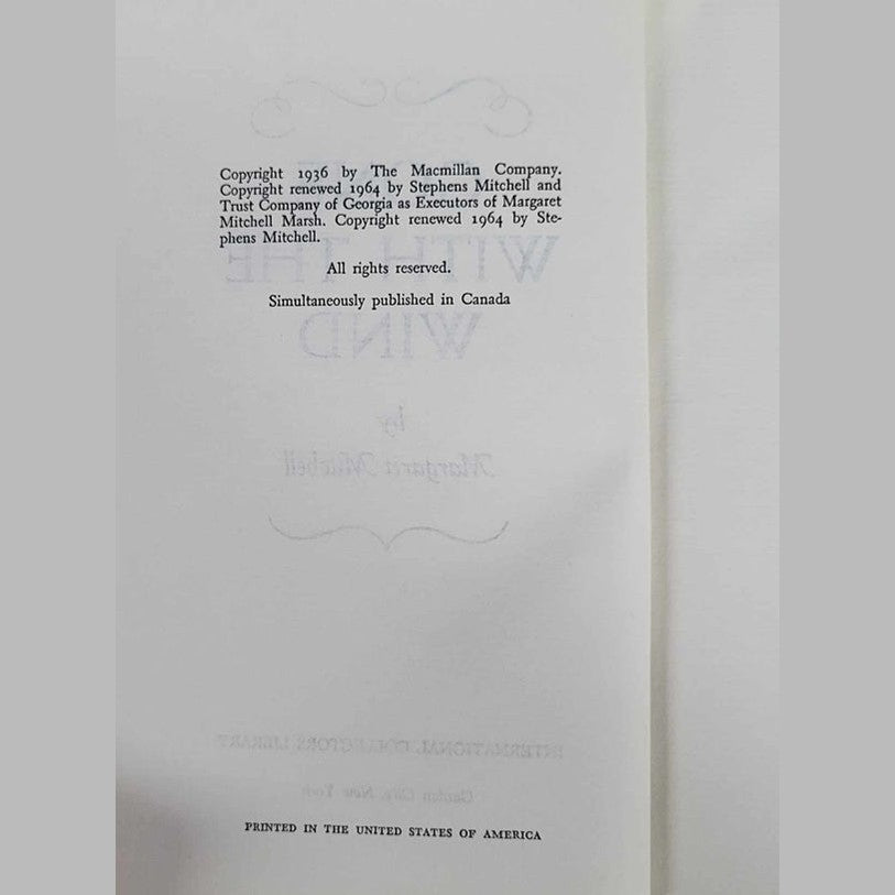 Classic book Gone with the Wind