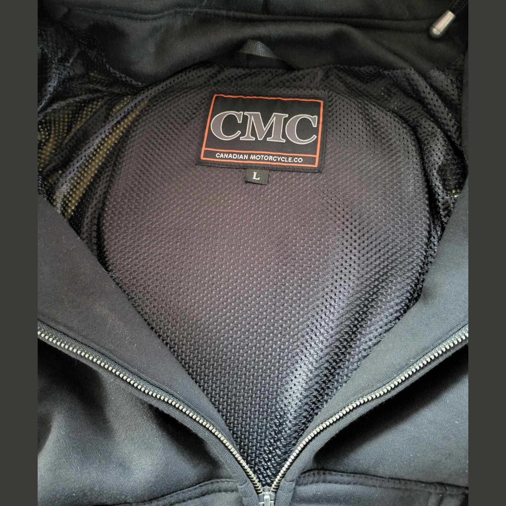 showing armor from inside Kevlar hoodie