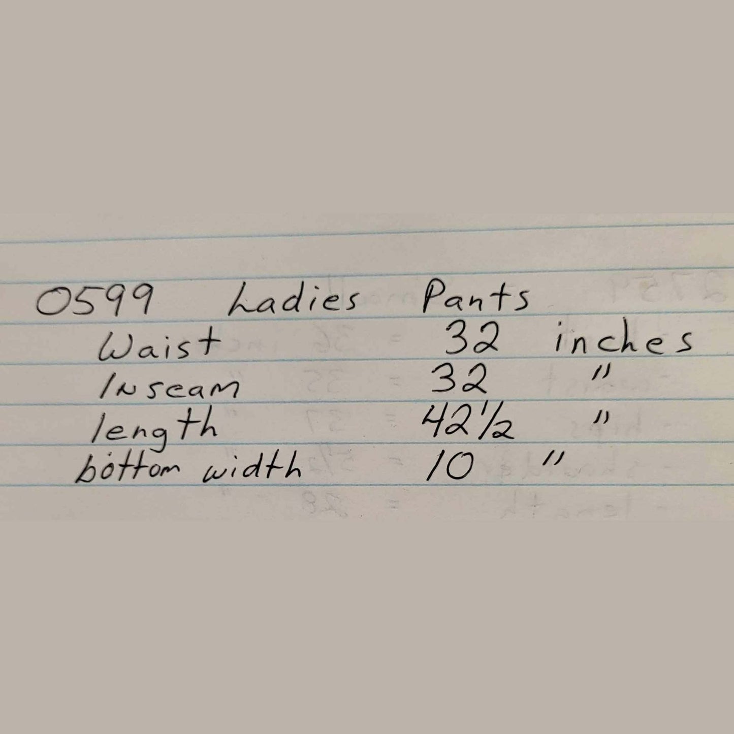 Size Chart XL