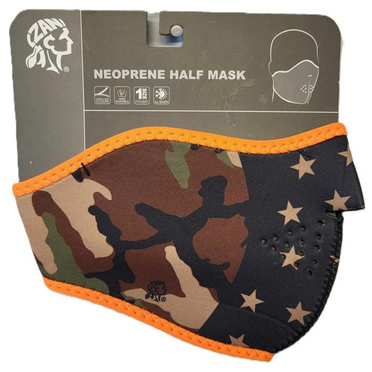 Zan camo and stars half mask
