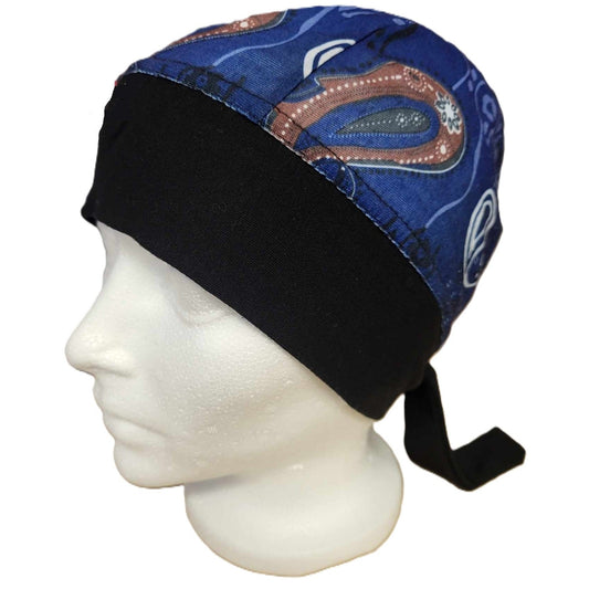 Schampa Stretch Z-Wrap Skull Cap Doo Rag left side view
