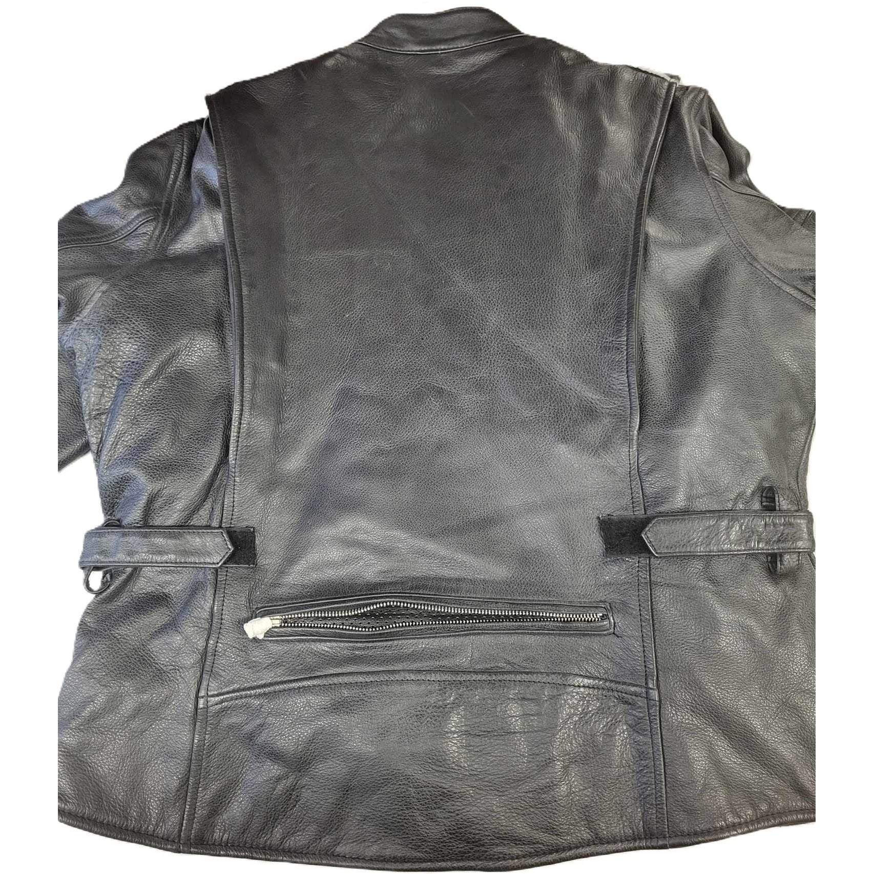 Cruiser by Sofari Ladies Euro Collar Leather Motorcycle Jacket
back view