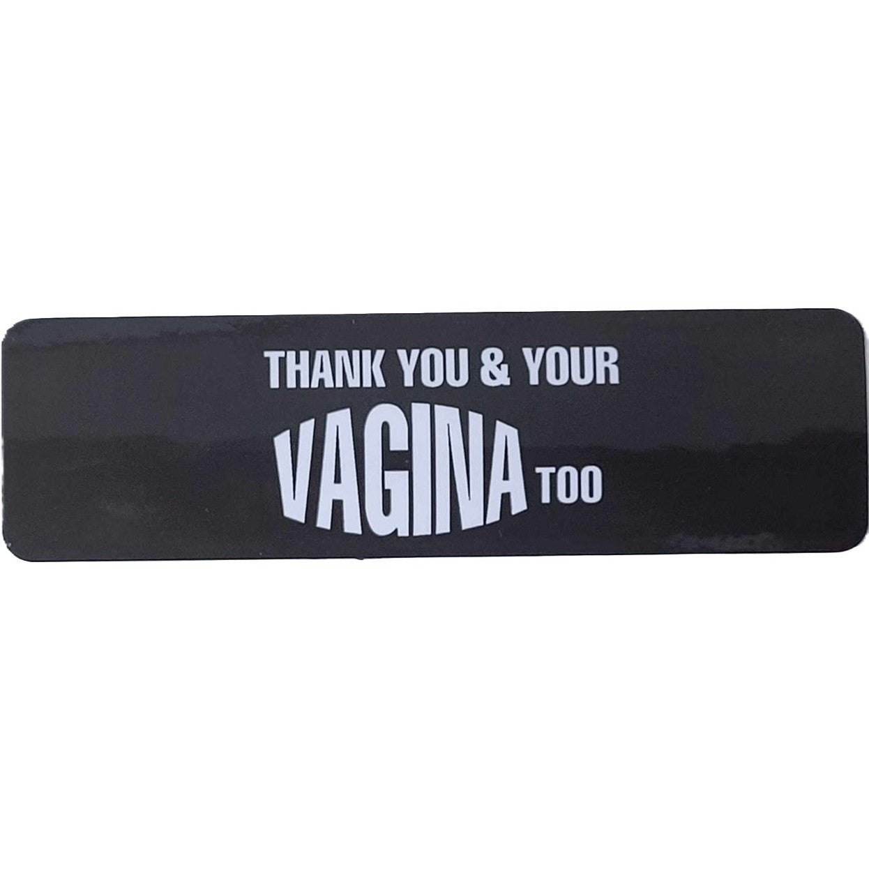Thank you and your vagina too