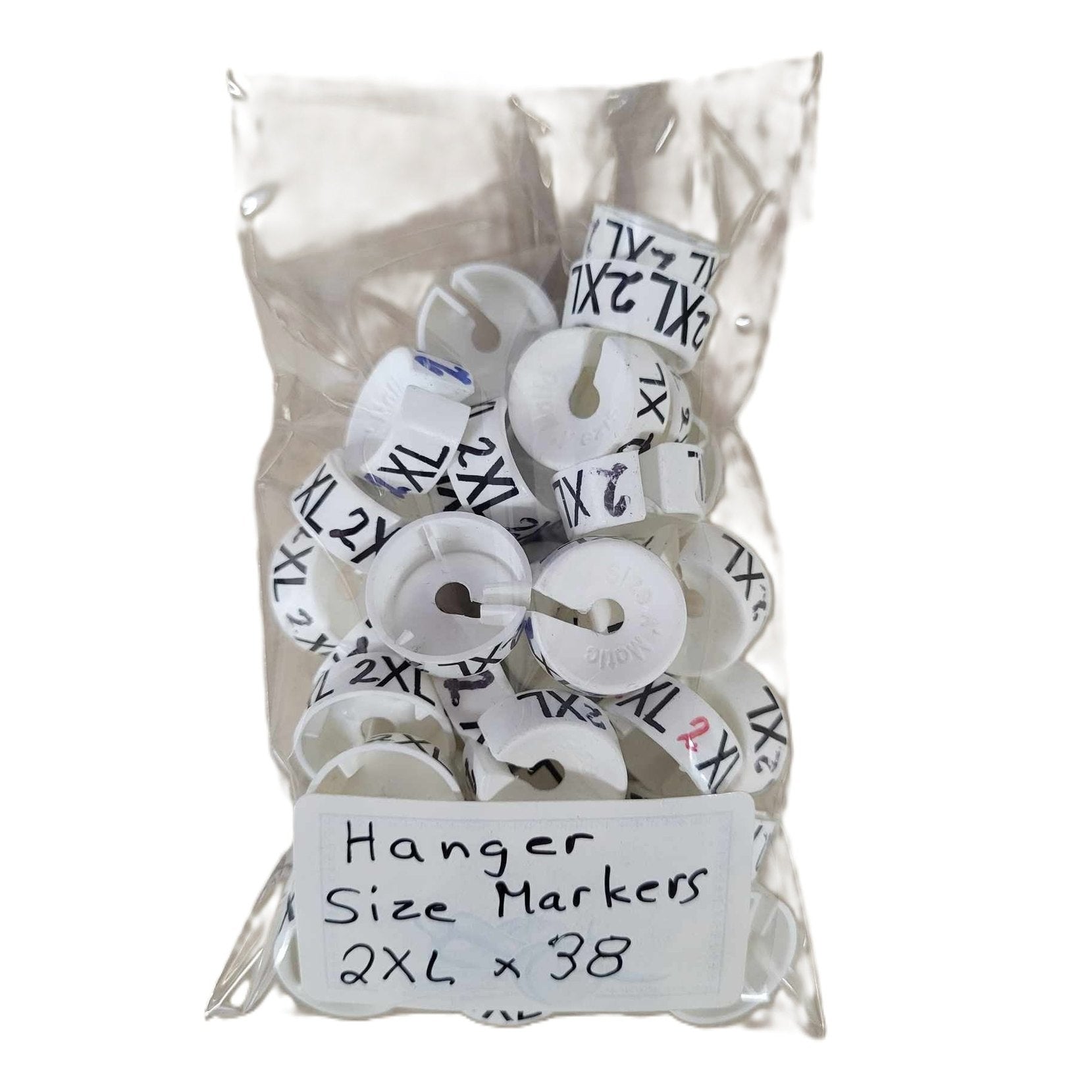 bag of hanger size markers 38x2XL