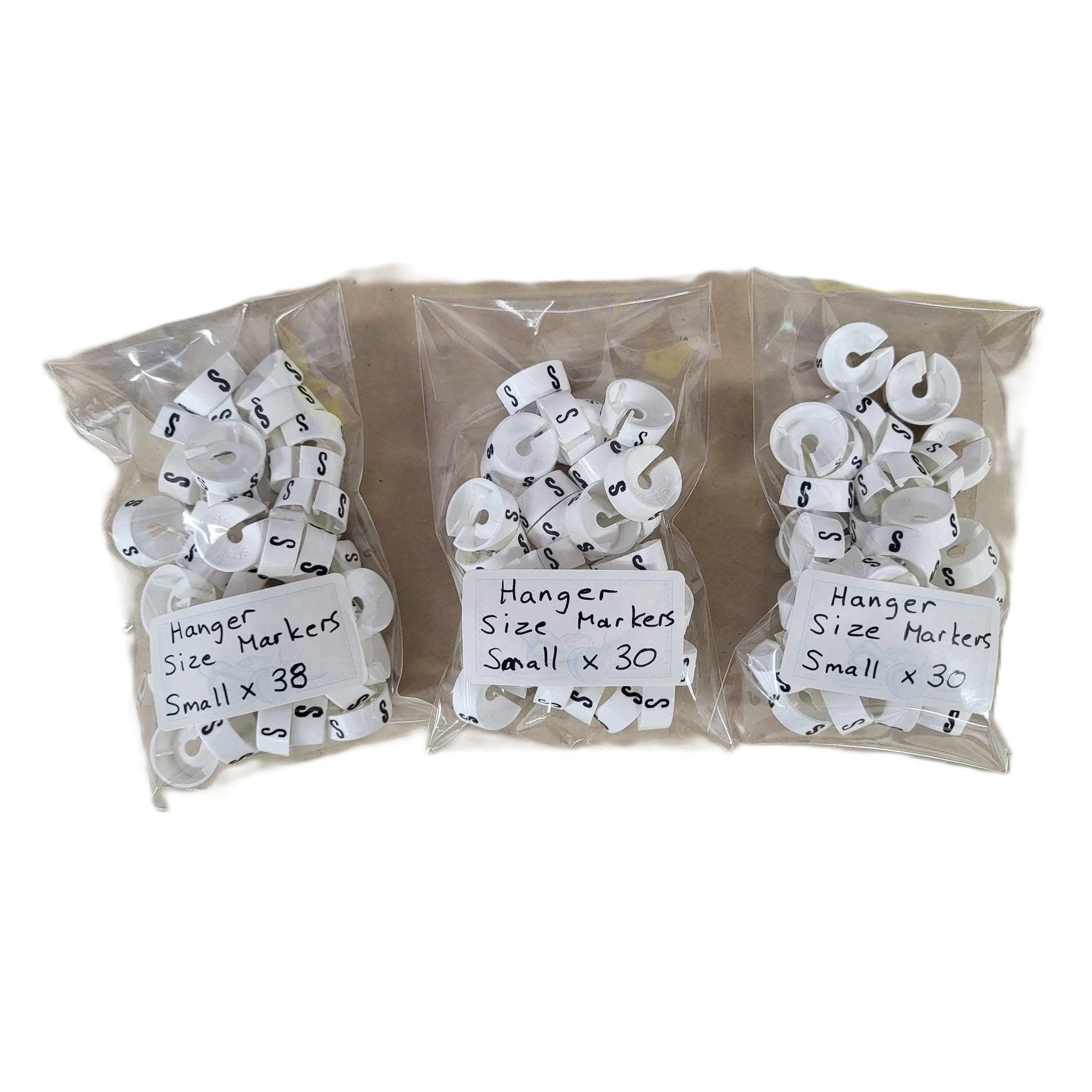 3 bags of hanger size markers 98xS